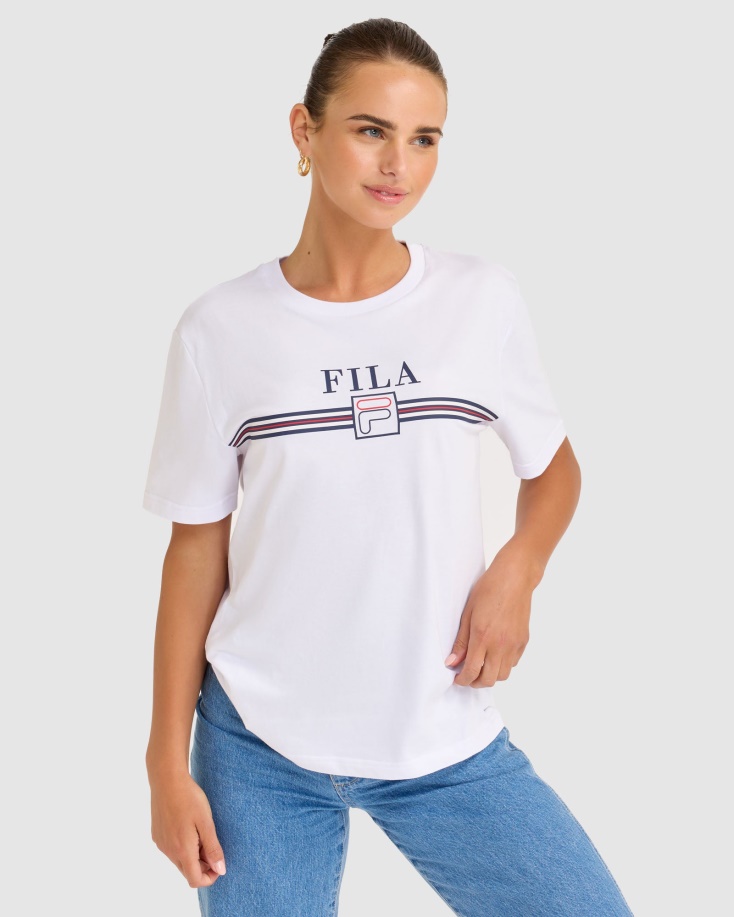 Cathy Tee Fila λευκό