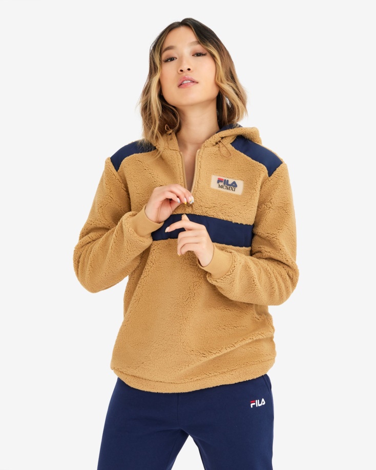 αρκουδάκι γυναικείο Janet Teddy Qtr Zip Fila