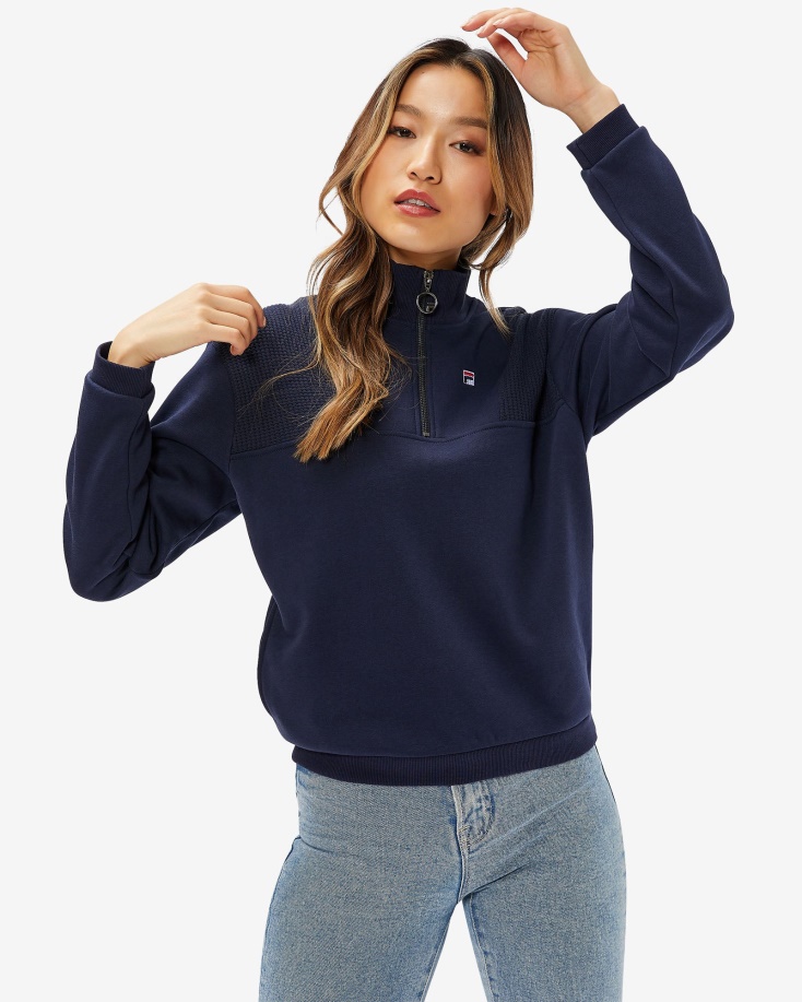 Fila γυναικείο σήμα Qtr Zip Navy