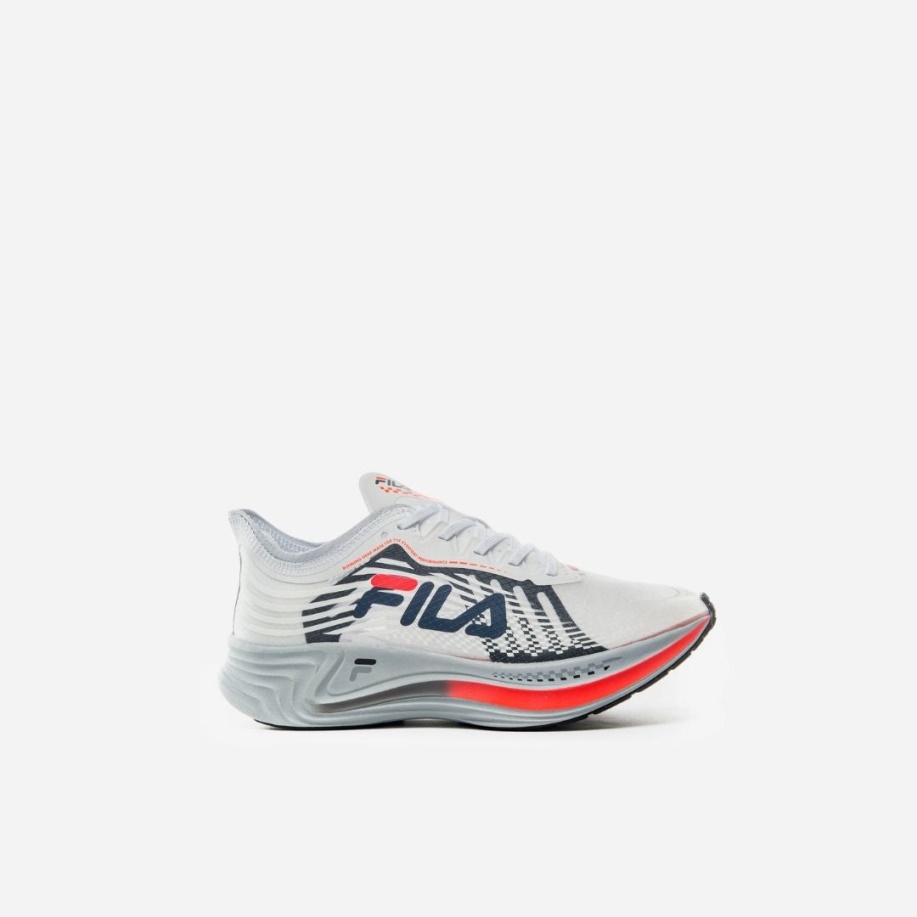 Fila γυναικείο Racer Carbon White/navy/φλογερό κοραλί