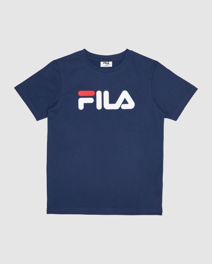 νέο Navy Fila κλασικό παιδικό μπλουζάκι