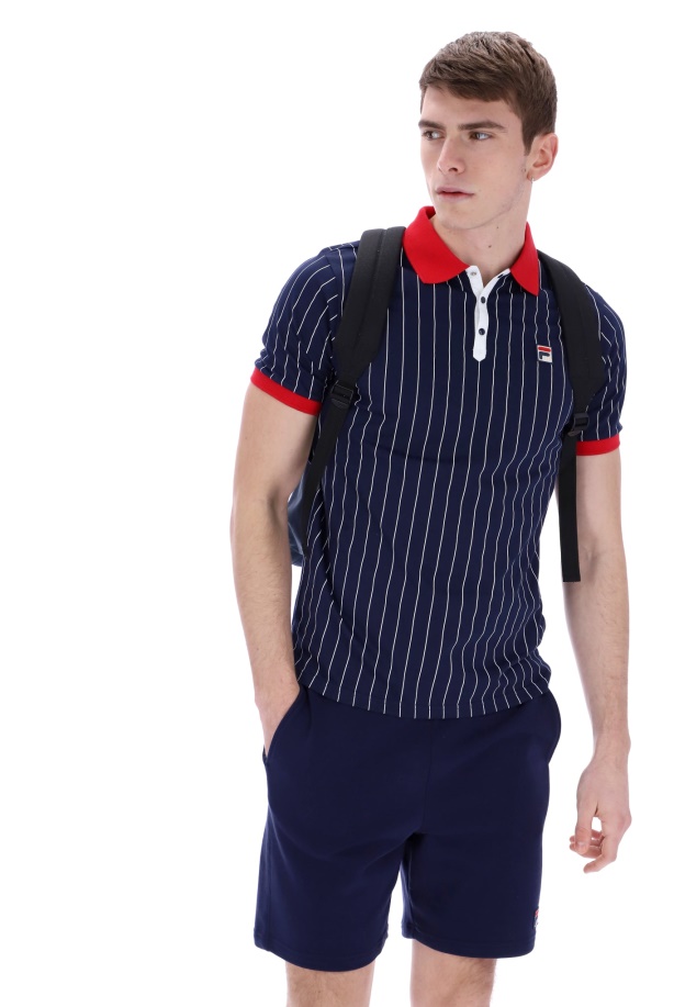 Fila Fashion Bb1 κλασικό Vintage ριγέ πόλο