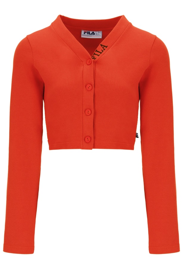 γυναικεία ζακέτα μόδας χοντρό Rib Crop Fila Zara