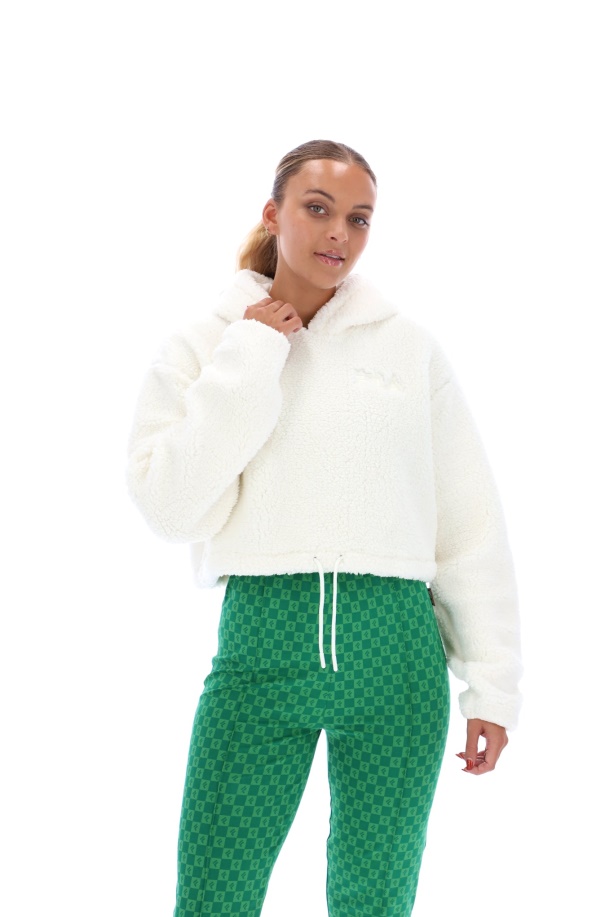 Fila Abbey Cropped Fleece Hoodie