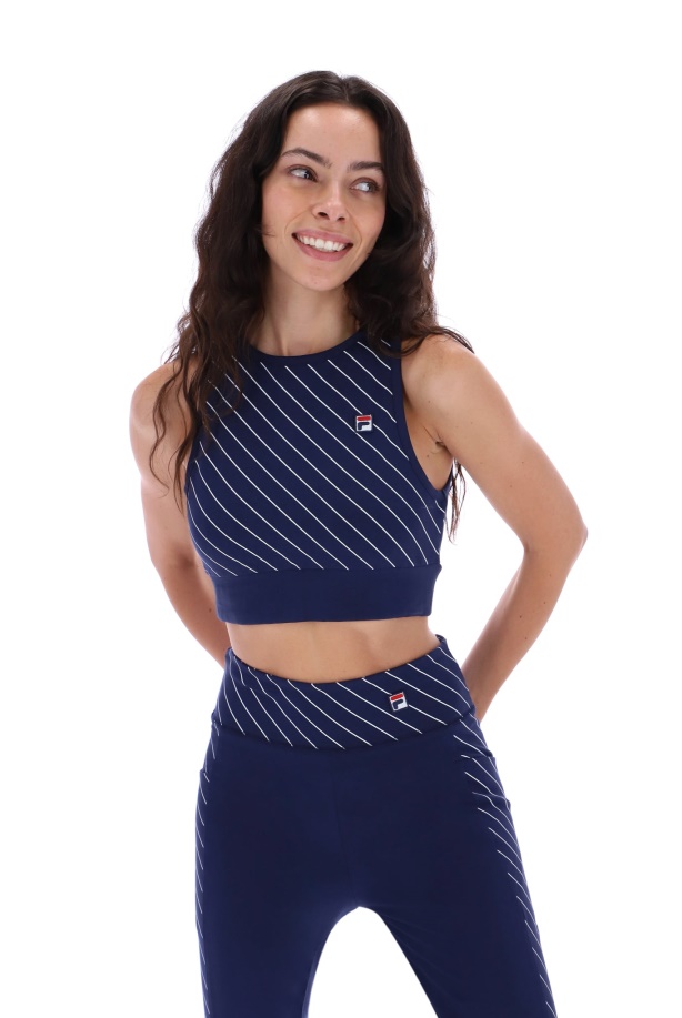 Fila Karla Pin ριγέ σουτιέν τοπ
