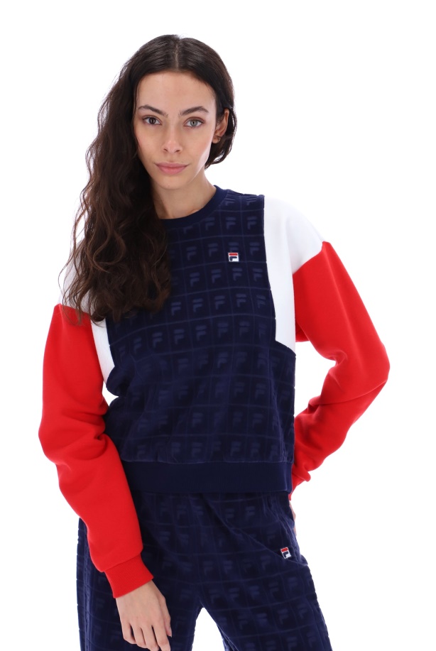 φούτερ Lucy Velour Crew Fila